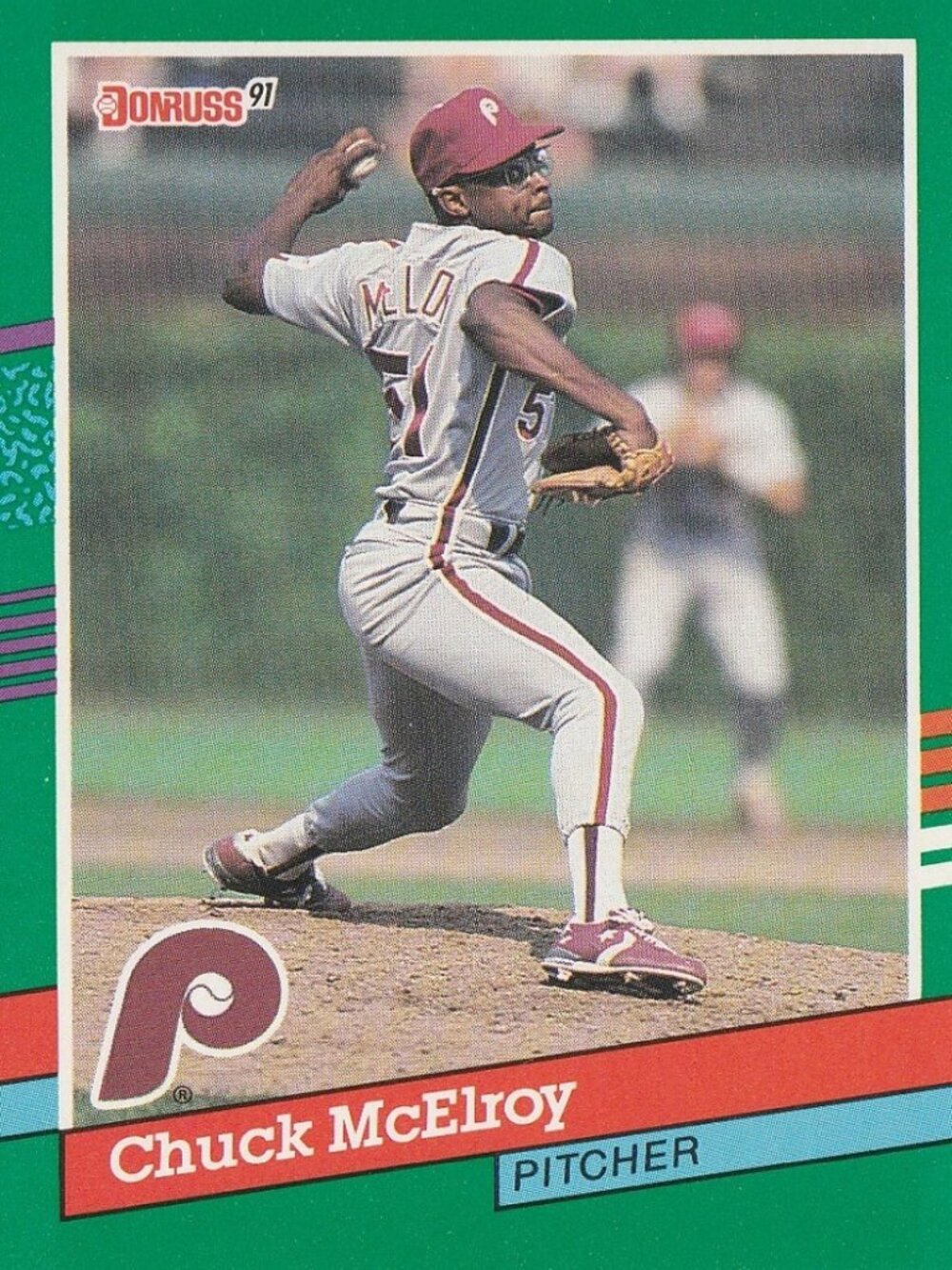 Chuck McElroy Baseball Card